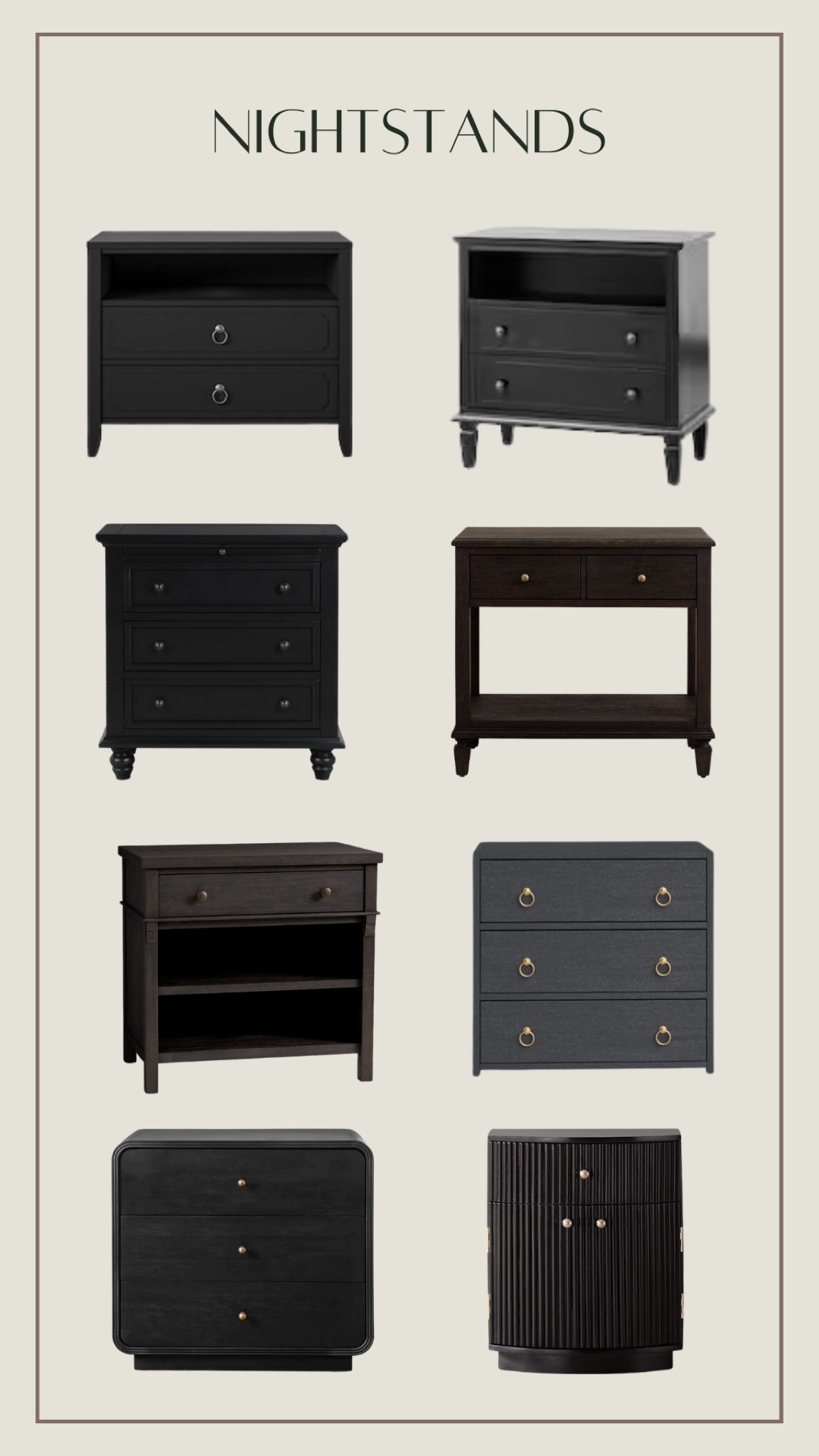 Black nightstands ✨

Nightstand, black nightstand, side table, small dresser, bedroom furniture, bedroom, bedside cabinet, cabinet

#LTKhome