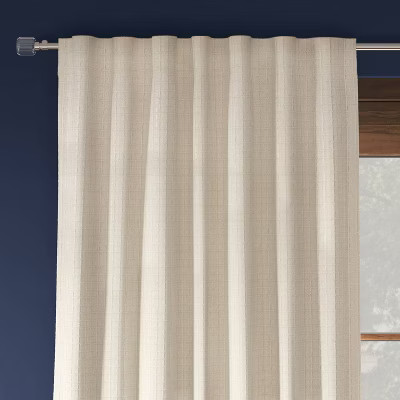 Blackout Textured Plaid Curtain Panels - Threshold™ | Target