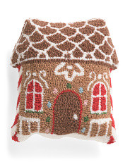 14x14 Gingerbread Hooked Pillow | Throw Pillows | Marshalls | Marshalls
