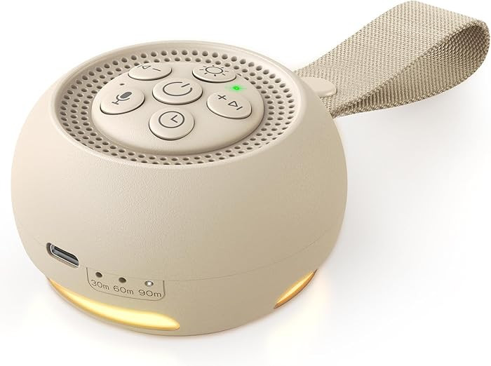Babacom White Noise Machine with Voice Recording, 16 Soothing Sounds Portable Sound Machine with ... | Amazon (UK)