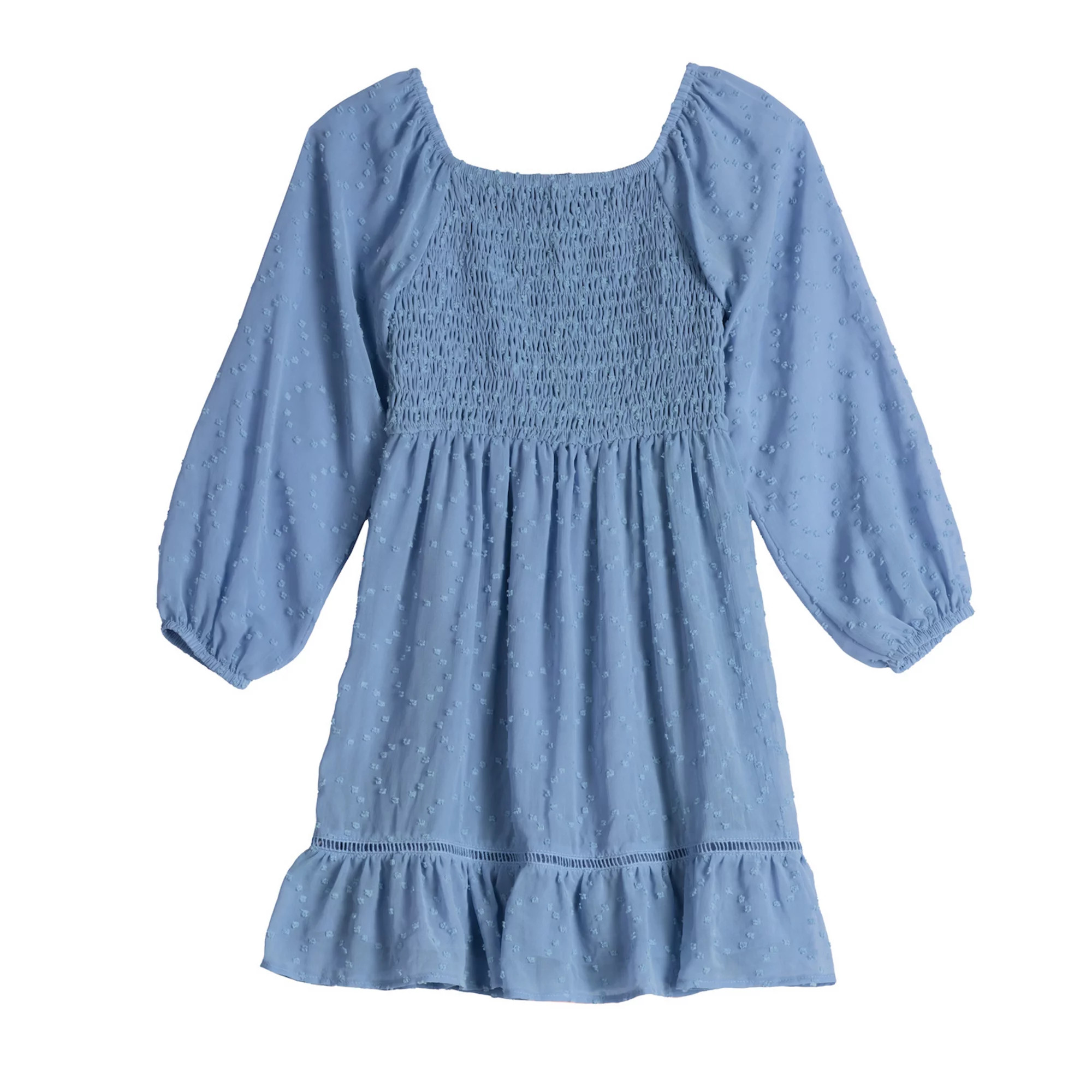 Girls 7-16 Speechless Clip Dot Long Sleeve Mini Dress | Kohl's