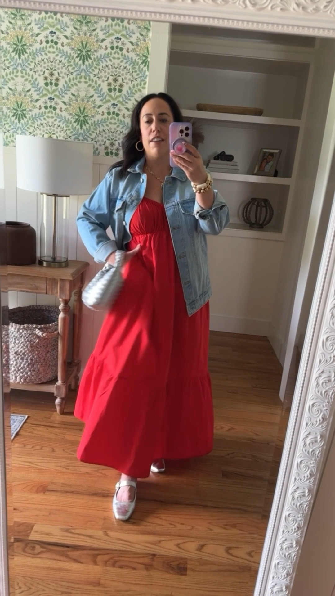 Midsize fall ootd featuring an affordable denim jacket 🍂 size medium in the jacket 

#LTKMidsize #LTKStyleTip #LTKFindsUnder100