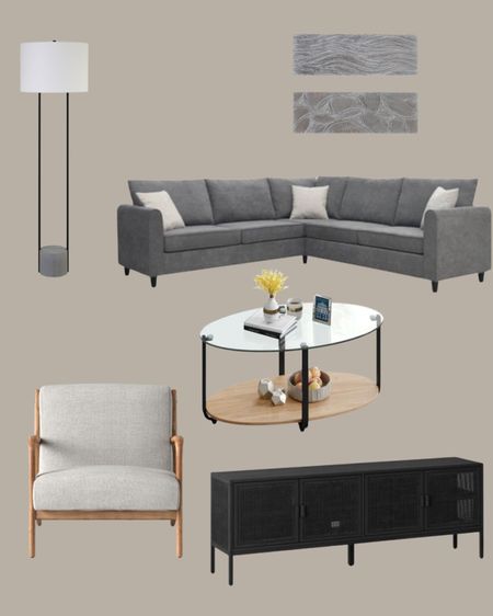 Living room inspo

Modern Upholstered Living Room Sectional Sofa, With 3 Pillows, Gray - ModernLuxe

Costway Glass-Top Coffee Table 2-Tier Modern Oval Side Sofa Table w/ Storage Shelf

Minsmere TV Stand for TVs up to 70" - Threshold™

Hampton & Thyme 65.5" Tall Floor Lamp with Fabric Shade Blackened Bronze/Concrete/White

Esters Wood Armchair - Threshold™

Set of 2 Wooden Leaf Intricately Carved Wall Decors Gray - Olivia & May

#LTKHome #LTKStyleTip #LTKU