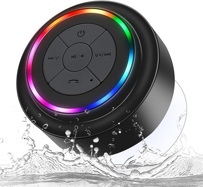 HAISSKY Bluetooth Shower Speakers, Portable Wireless Speaker with Suction Cup, IP67 Waterproof Sp... | Amazon (US)