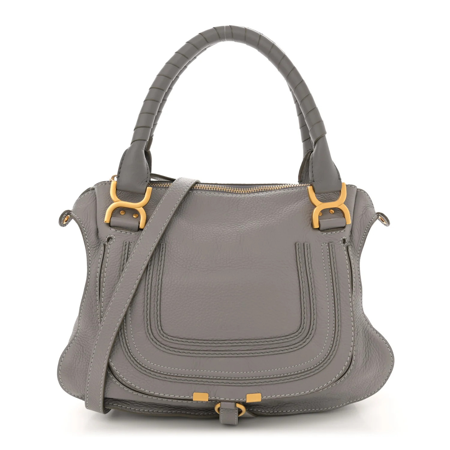 Calfskin Medium Marcie Satchel Cashmere Grey | FASHIONPHILE (US)