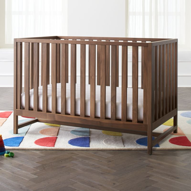 Taylor Walnut Baby Crib + Reviews | Crate & Kids | Crate & Barrel