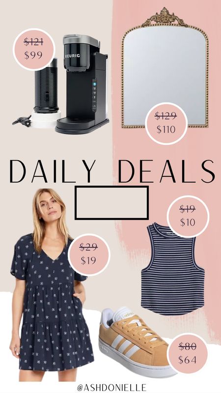 Daily deal - daily discounts - old navy sale - spring dresses - spring fashion - aerie on sale - coffee maker on sale - home finds - gold mirror on sale - adidas sneakers on sale 

#LTKSeasonal #LTKstyletip #LTKsalealert