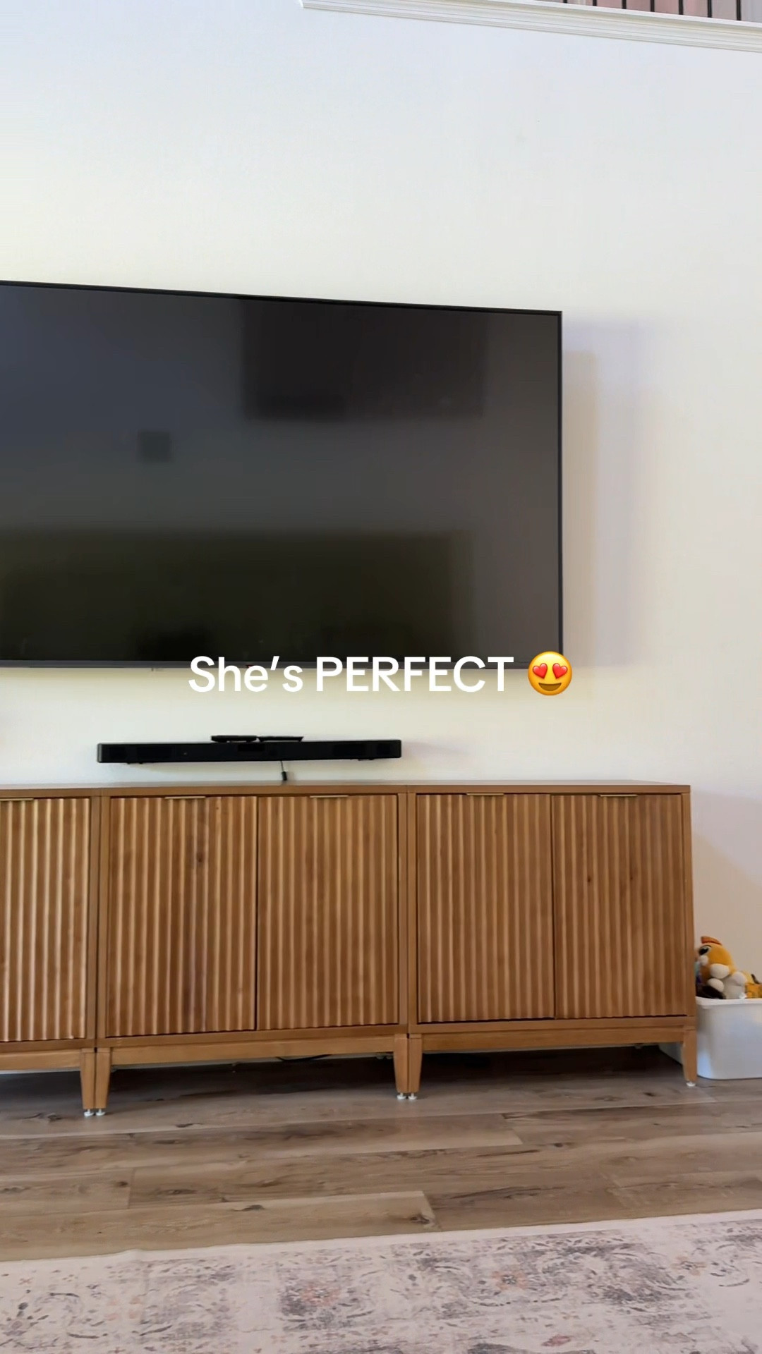 I’m obsessed with this new tv stand. It makes the room feel so much bigger. So homey 🩷 

#LTKHome