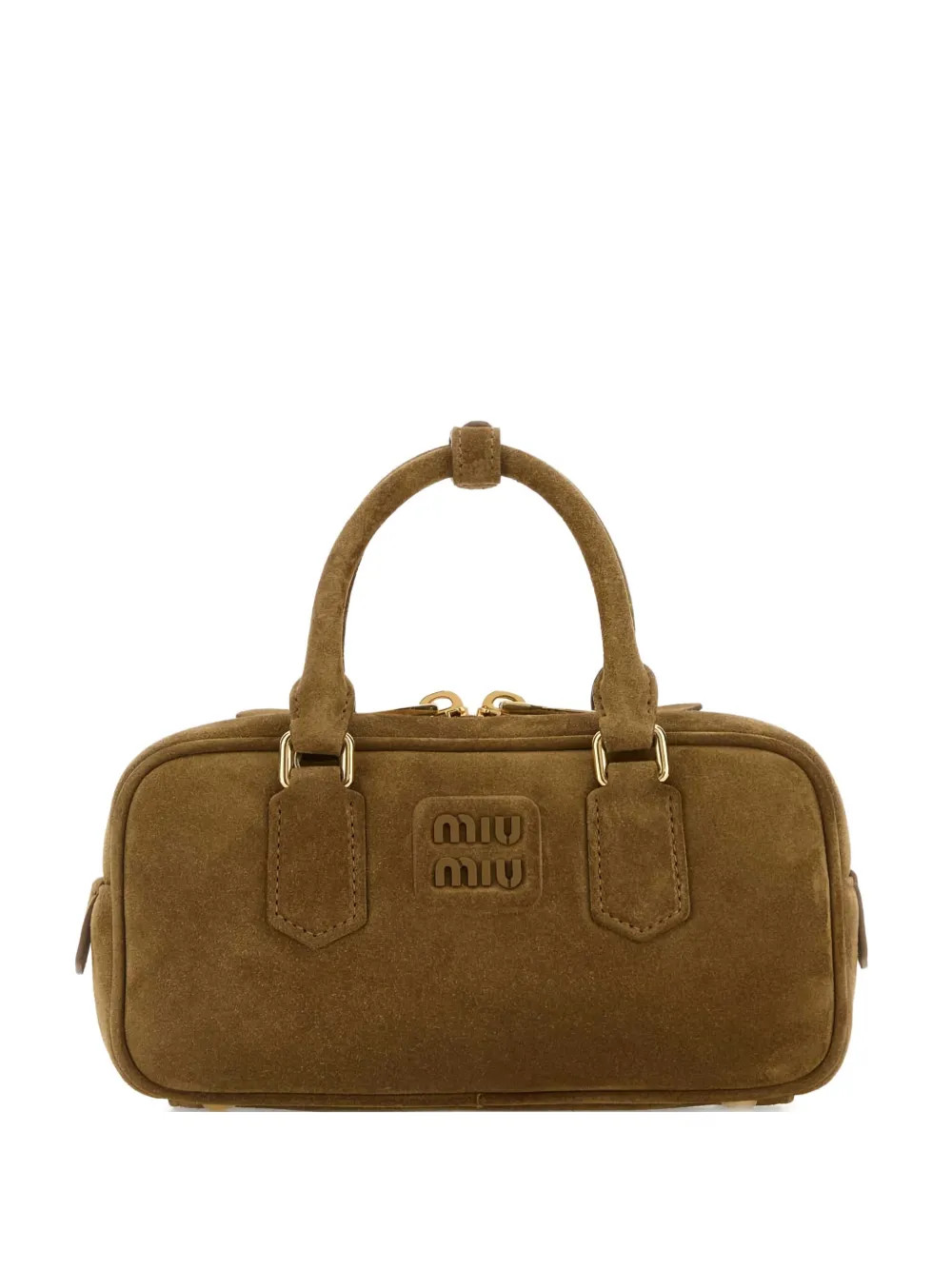 Miu Miu Arcadie Tote Bag Aus Wildleder | Grün | FARFETCH DE | Farfetch Global