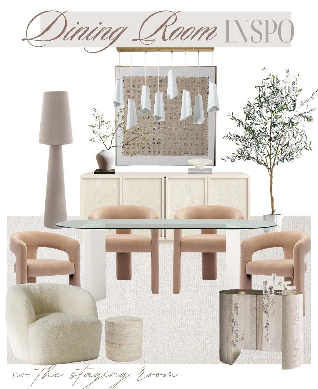 Dining room concept design. Could’nt be more obsessed with this dining room chandelier.

—-

#diningroom #diningtable #diningchairs #diningfurniture #chandelier #sideboard