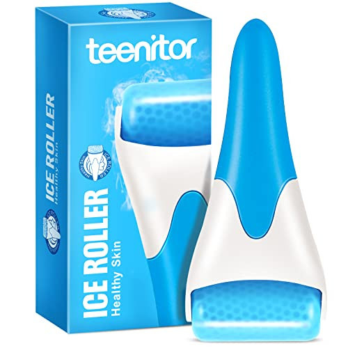 Teenitor Blue Ice Roller for Face, Ice Face Roller, Face Massager Tool, Puffiness Migraine Pain Relief and Minor Injury, Face Roller Skin Care | Amazon (US)