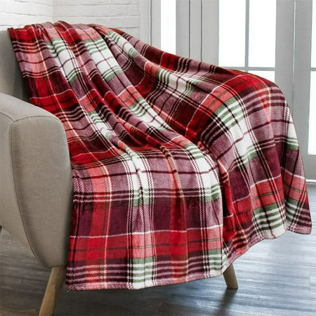 PALIFEUR Christmas Throw Blanket, Super Soft Warm Snowflake Blanket for Couch Bedroom, Christmas Flannel Blanket, Microfiber Thicken Blankets for Holiday Party Home Decorations, 40 x 28 Inch | Walmart (US)