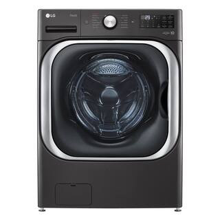 5.2 cu. Ft Stackable SMART Front Load Washer in Black Steel with Steam & Turbowash Technology | The Home Depot