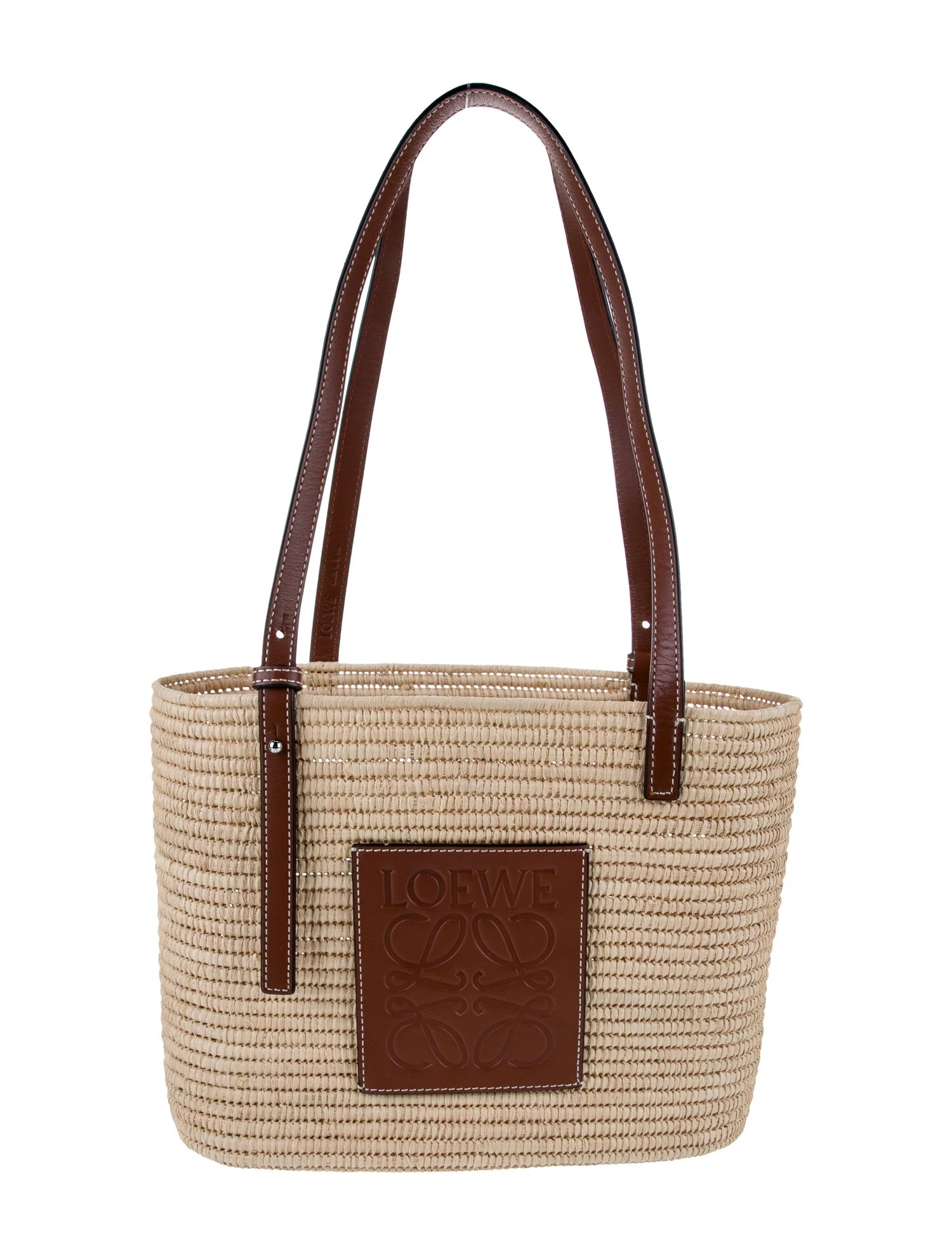 Raffia Square Basket 2022 w/ Tags | The RealReal