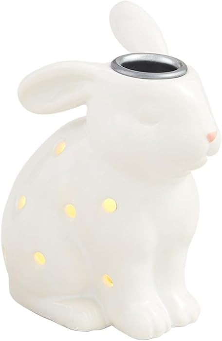 Mud Pie Led Bunny Taper Holder; Small 5" x 3 3/4" | Amazon (US)