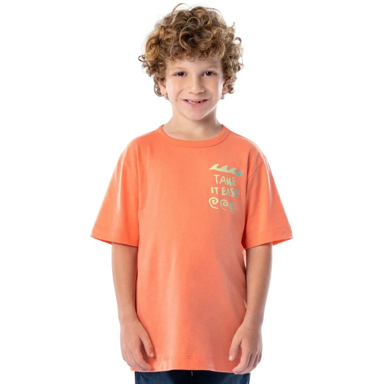 Wonder Nation Boy's Short Sleeve Elevated Graphic T-Shirt, Sizes 4-18 & Husky | Walmart (US)