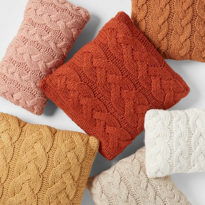 Chunky Cable Knit Throw Pillow - Threshold™ | Target