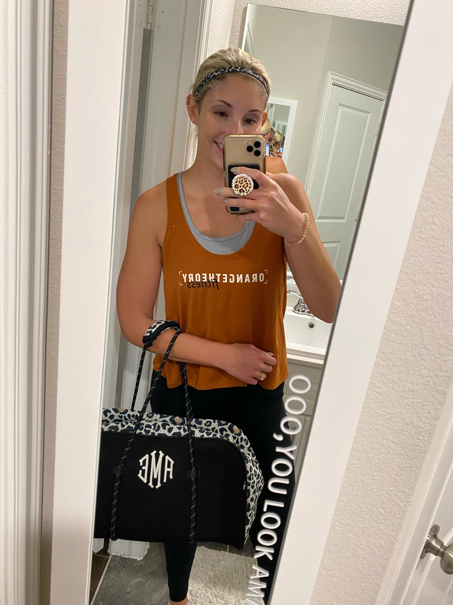 Repping my burnt orange OTF tank today in support of UT in the Red River Showdown this weekend. Had a long day at work and this neoprene gym bag saved the day with plenty of room for alllll the things 🤩

#LTKitbag #LTKunder100 #LTKtravel