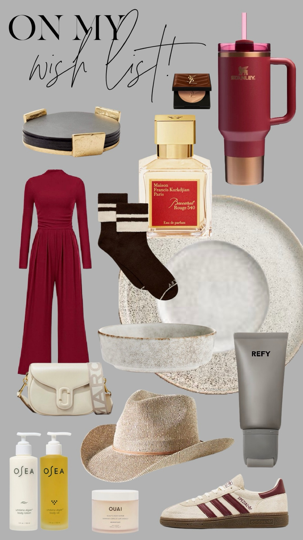 🎁 Wish list, but make it chic! ✨ Sharing all the goodies I’m eyeing right now—from dreamy OSEA oil and lotion to the cutest Anthropologie glitter cowgirl hat 🤠, cozy socks for winter nights, and that Marc Jacobs purse I can’t stop thinking about! Plus, tennis shoes, stoneware, a Stanley cup, and Ouai hair scrub for the ultimate everyday glow-up. Link in bio to shop it all! 💕 #LTKwishlist #LTKholiday #shopwithme

#LTKBeauty #LTKGiftGuide #LTKFindsUnder100