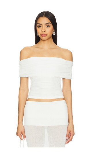 Runaway The Label Harlem Top in White. - size L | Revolve Clothing (Global)