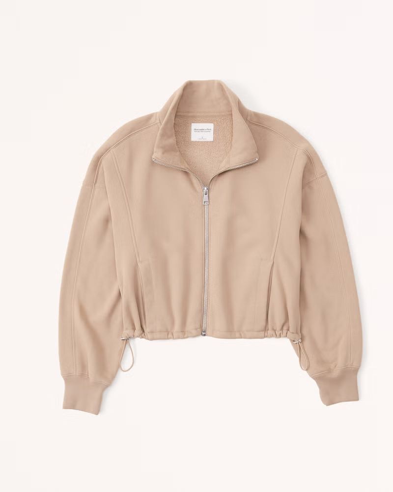 Women's SoftAF Max Cinched Mockneck Full-Zip | Women's | Abercrombie.com | Abercrombie & Fitch (US)