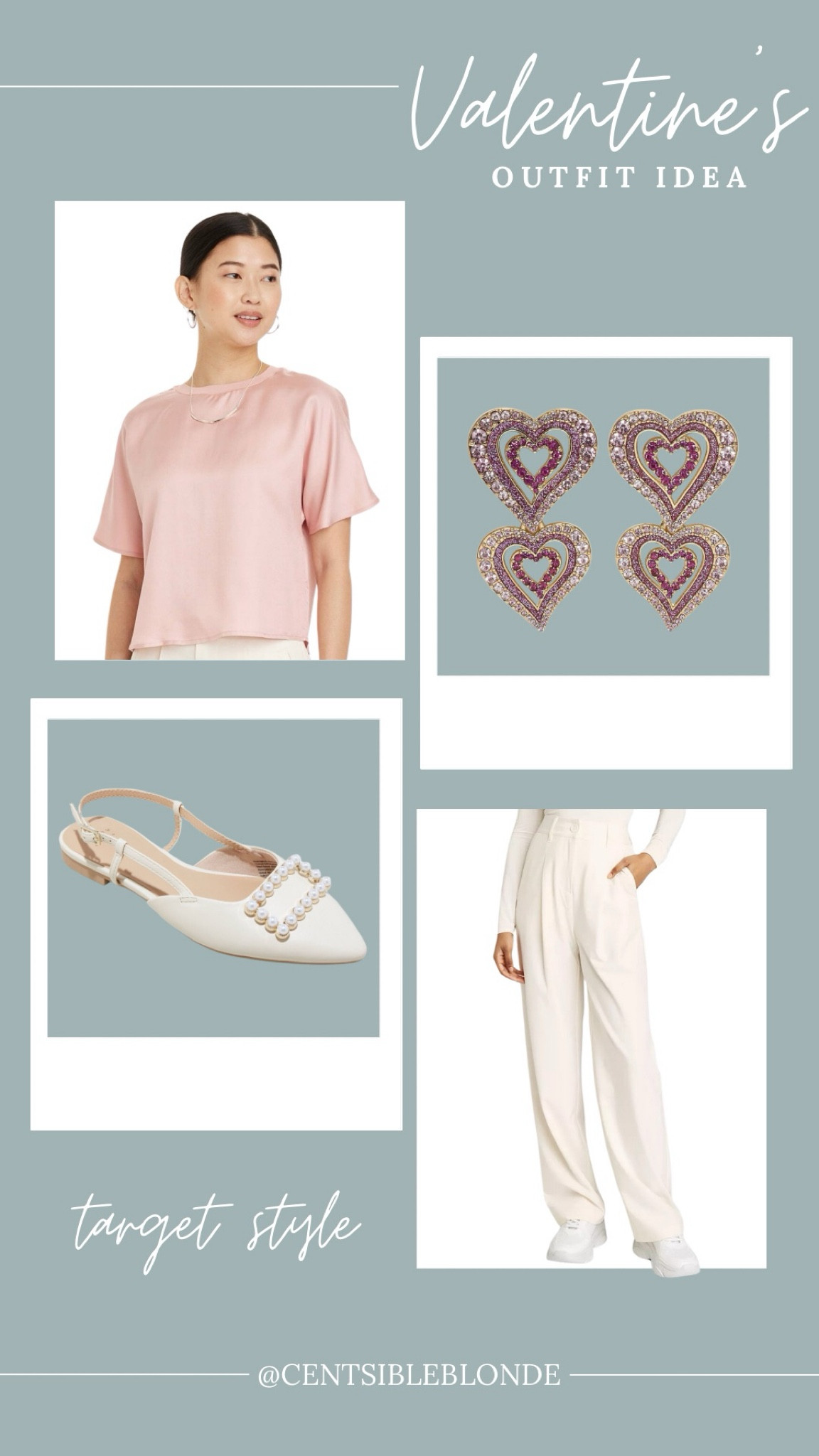 Valentine’s Day outfit 
Galentine’s day outfit 
Work wear
Work outfit 
Slingback
Heart earrings
Pearl flats 


#LTKworkwear #LTKshoecrush #LTKfindsunder50