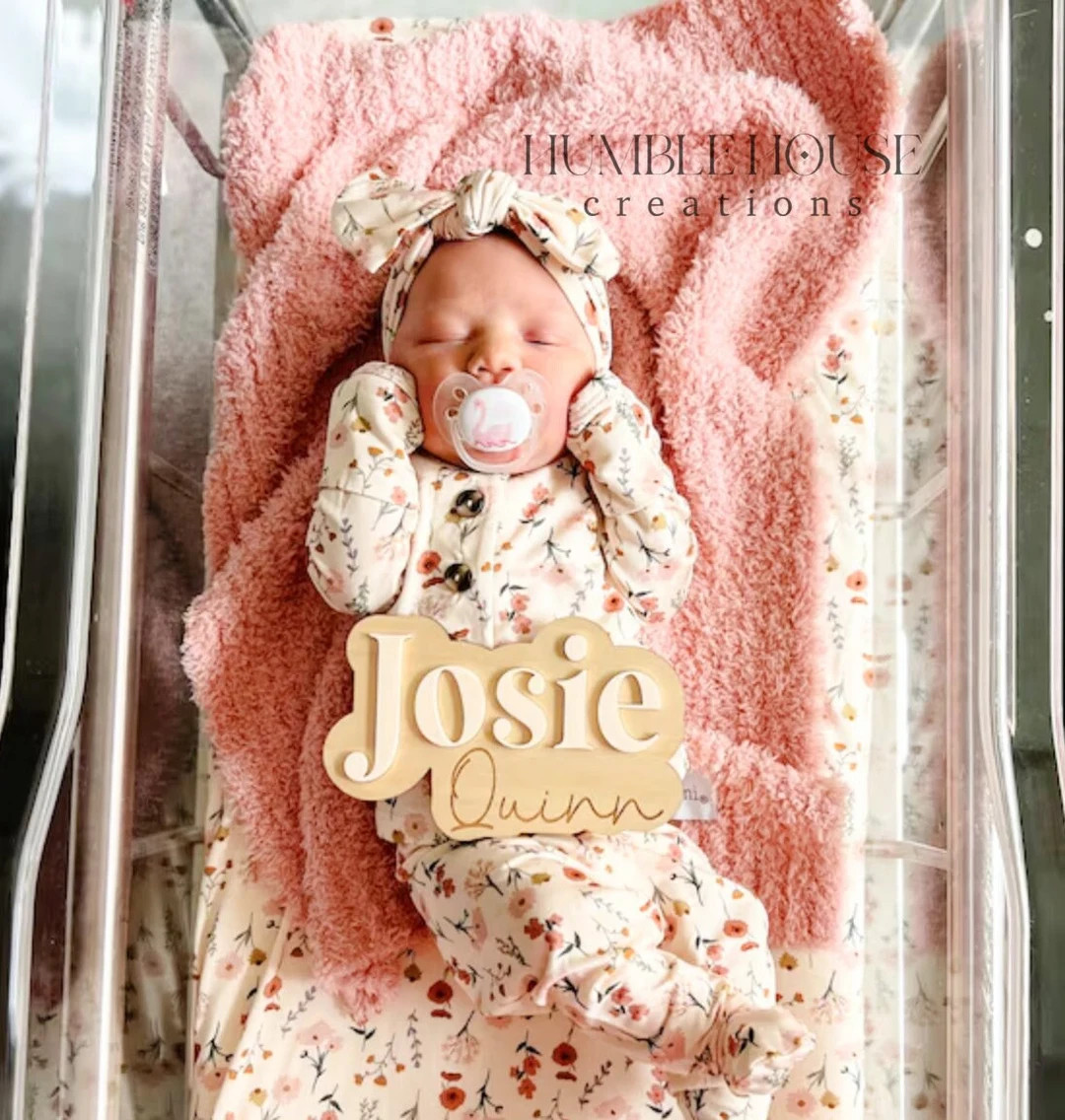 Hospital Name Announcement, Baby Shower Gift, Hospital Plaque, Baby Name Sign Name Announcement, ... | Etsy (US)