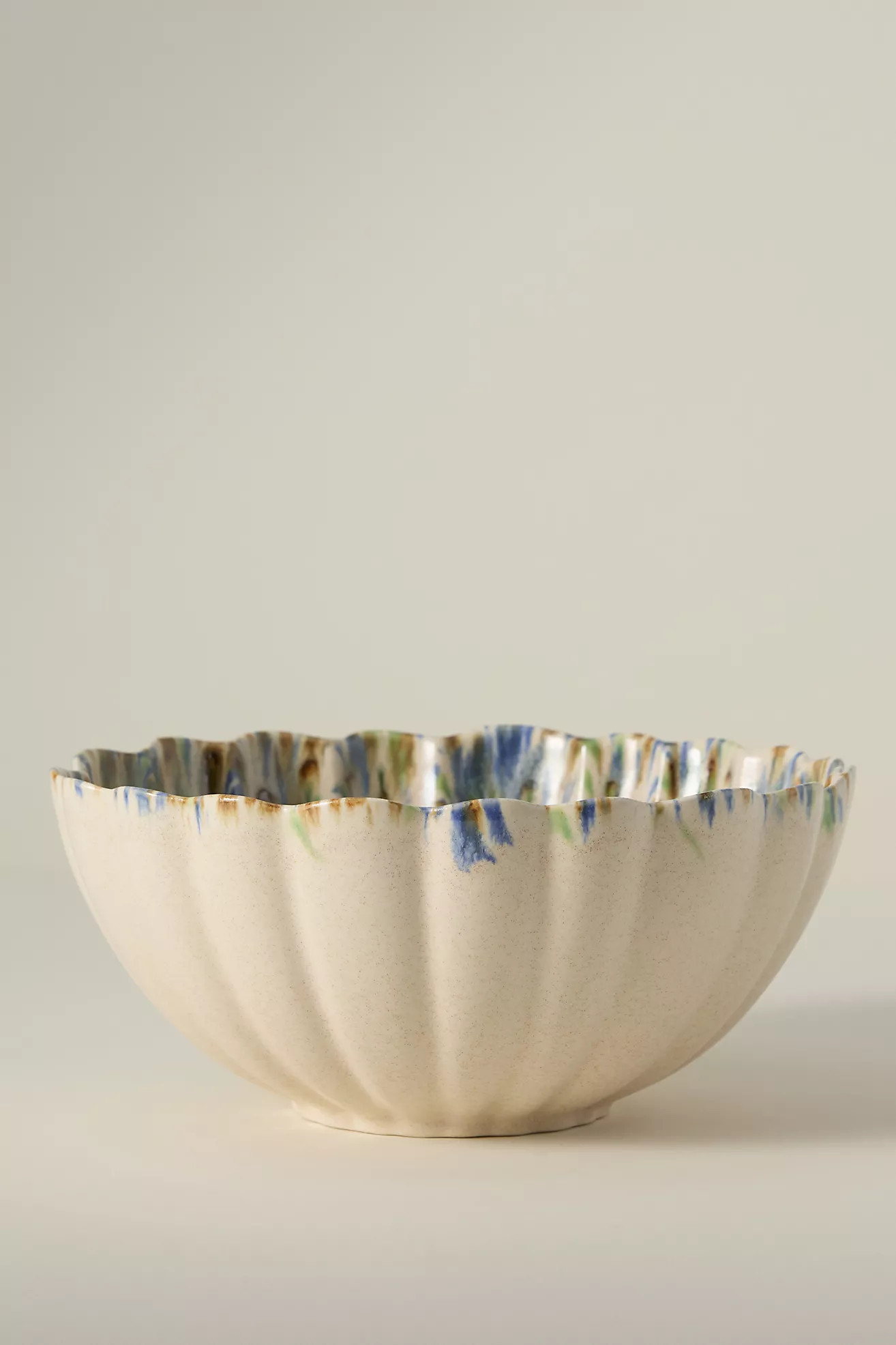 Lagos Portuguese Stoneware Serve Bowl | Anthropologie (US)