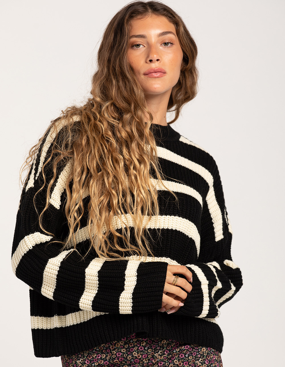 RSQ Womens Boyfriend Stripe Pullover | Tillys