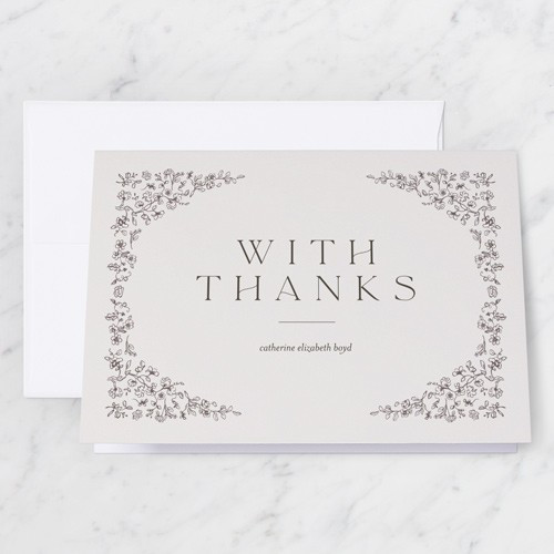 Vintage Verdant 3x5 Folded Card by Float Paperie | Shutterfly
