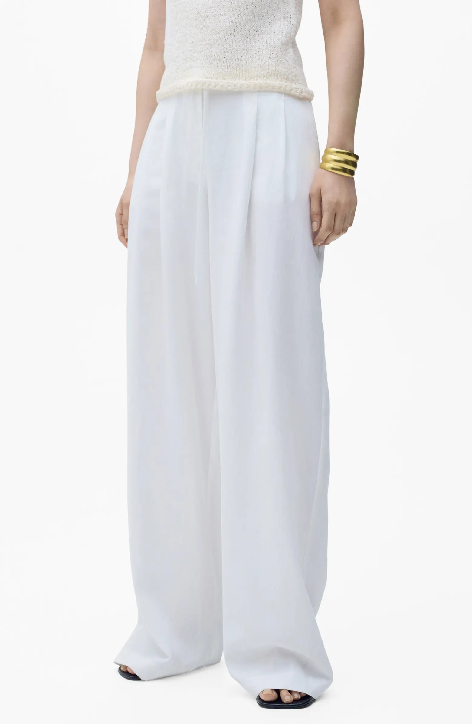 Tie Belt Wide Leg Pants | Nordstrom