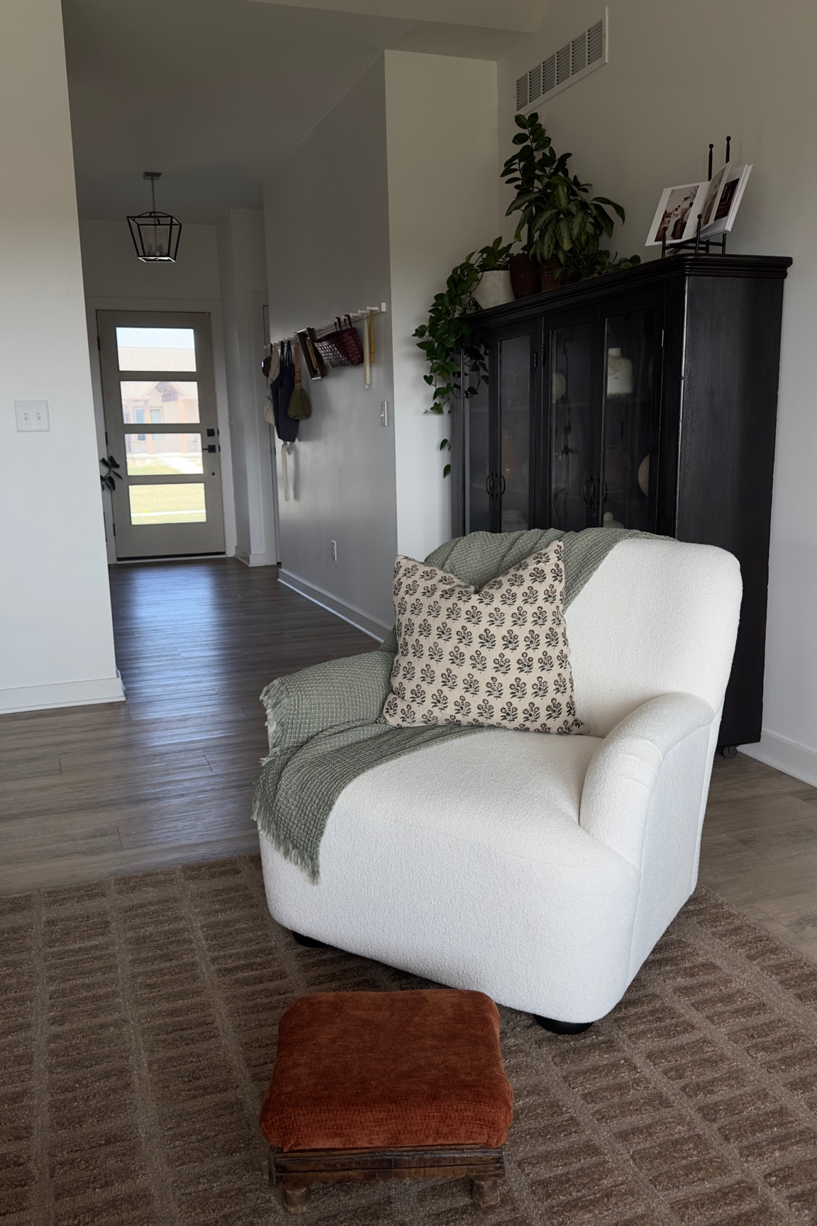 Infamous Walmart chair - way better than the couch. IYKYK  