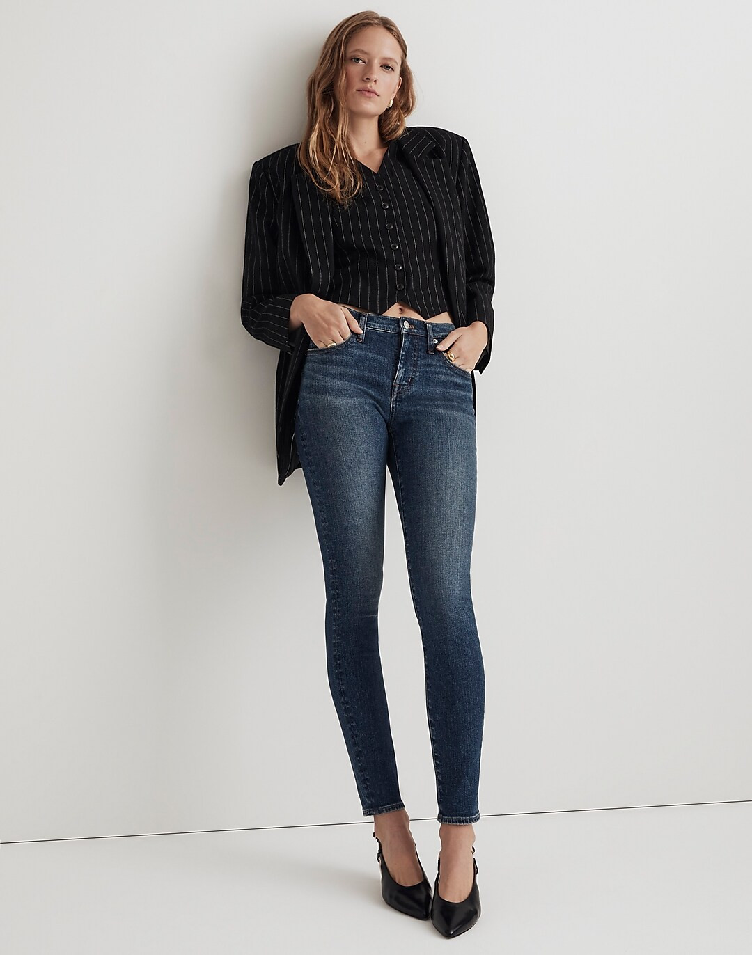 9" Mid-Rise Skinny Jeans in Ravine Wash | Madewell