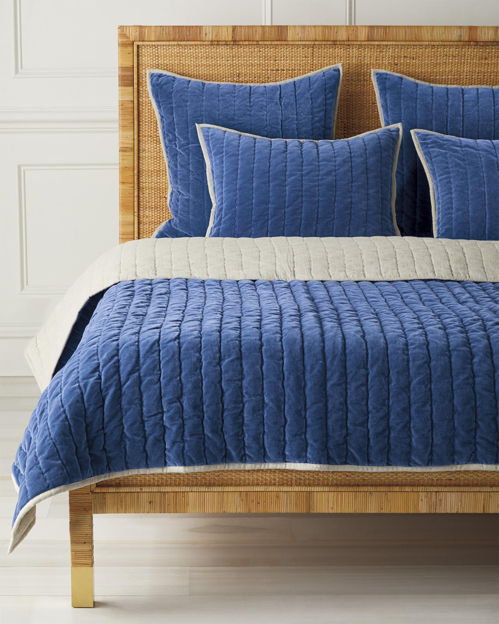 Delwood Velvet Quilt | Serena and Lily