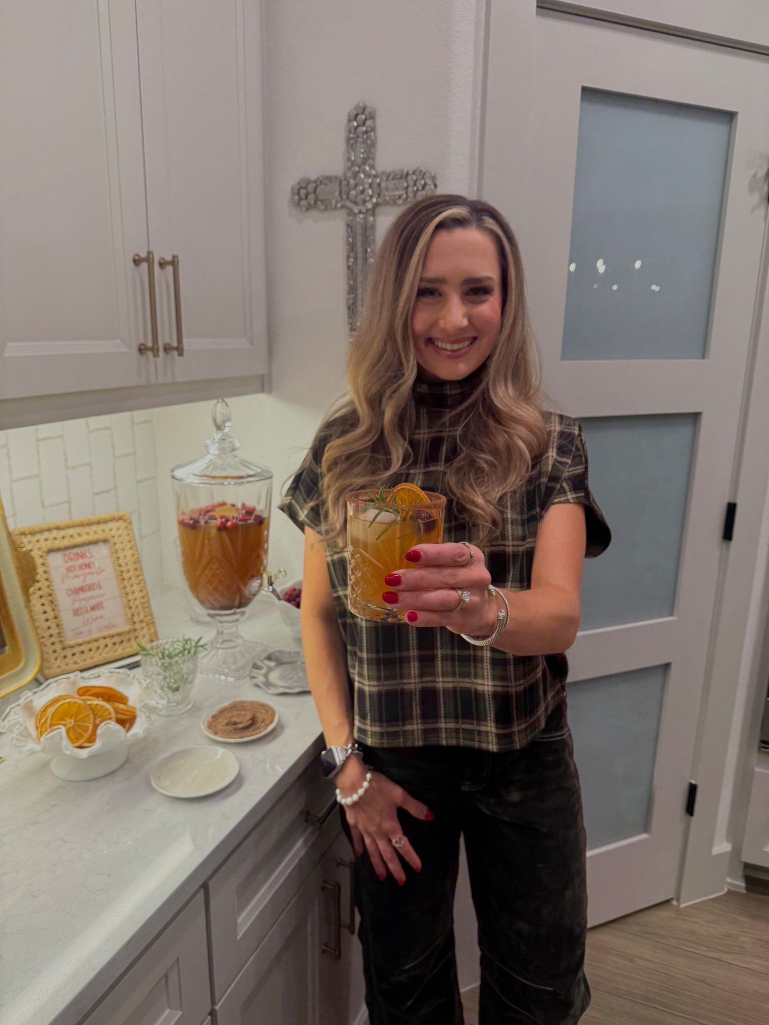 Hosted my 7th annual Friendsgiving last night and first event at our new house and my heart is so full! Linking what I can from this photo-the drink dispenser and these crystal glasses were perfect for hosting!! 

#LTKHoliday #LTKGiftGuide #LTKHome