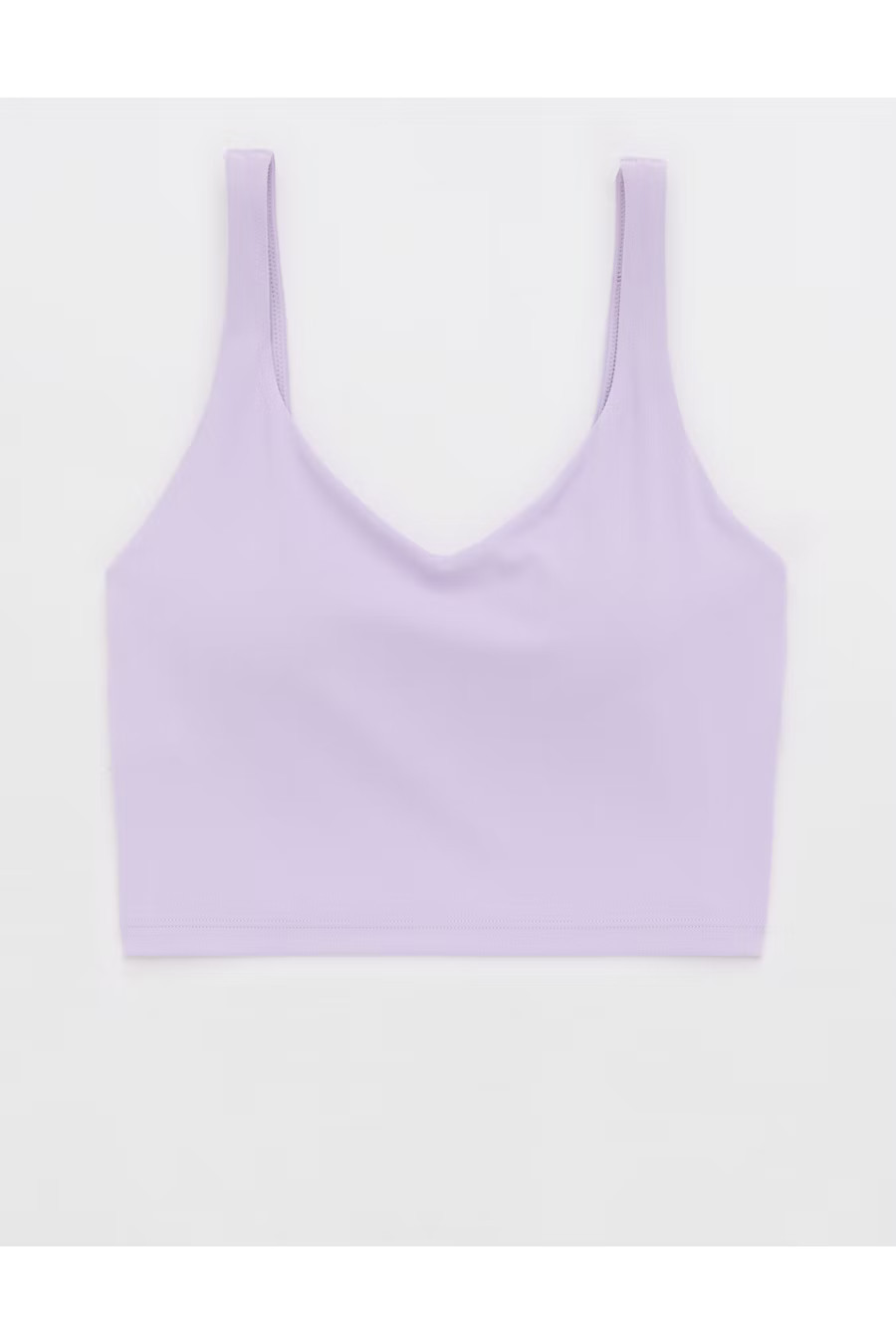 OFFLINE By Aerie Real Me Low Key Longline Sports Bra Women's Lavender XXS | Aerie