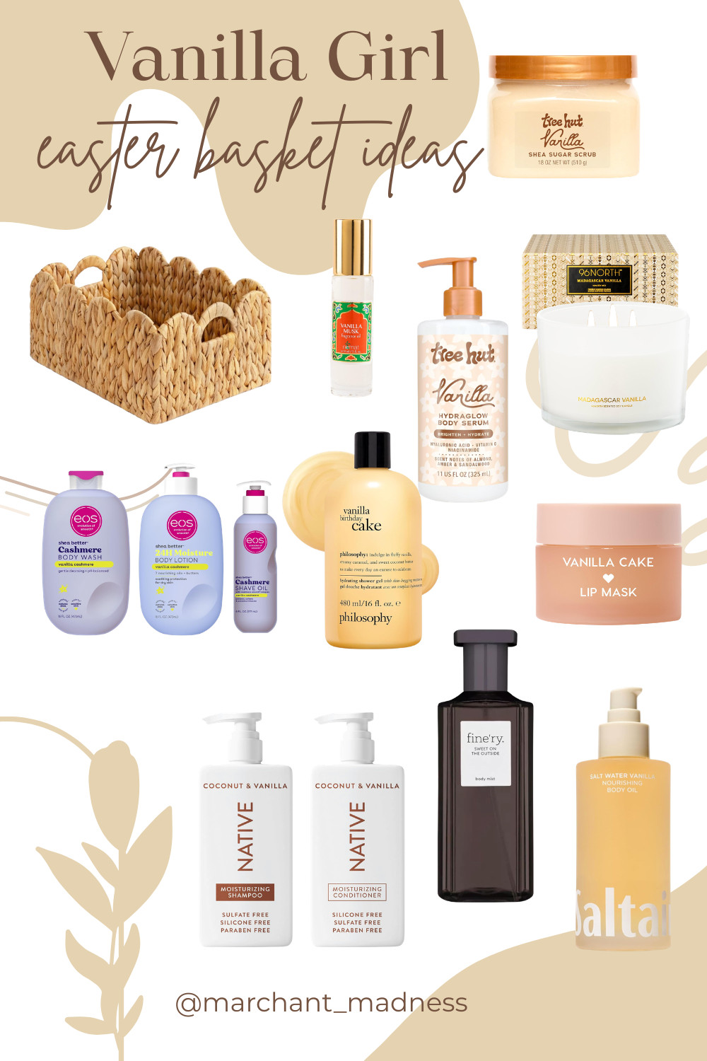 he Vanilla Girl Easter Basket 🍦✨ Taking the guesswork out of her basket this year with a curated, monochromatic beauty edit. Think creamy vanillas, cozy scents, and all the viral 'clean girl' essentials.  these neutral finds are as aesthetic as they are effective. Tap to shop the full vanilla-themed gift guide! ☁️🧺 #LTKSeasonal #VanillaGirl 

 #LTKselfcare #LTKBeauty