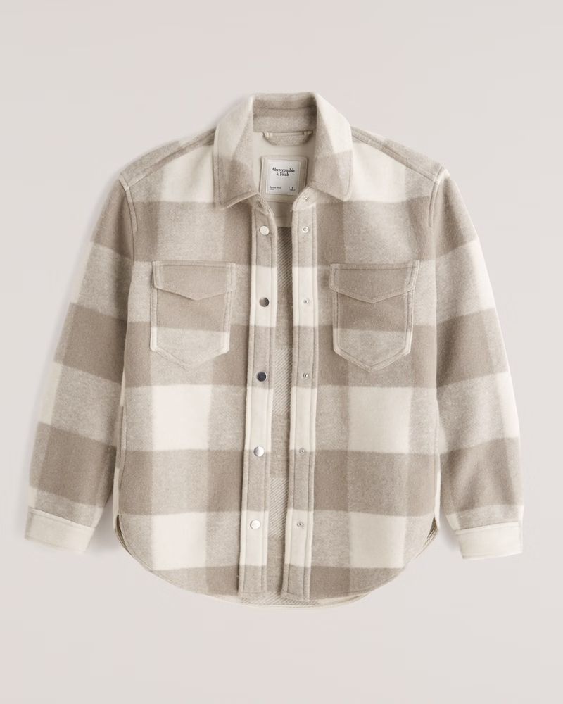 Women's Quilted Shirt Jacket | Women's Coats & Jackets | Abercrombie.com | Abercrombie & Fitch (US)