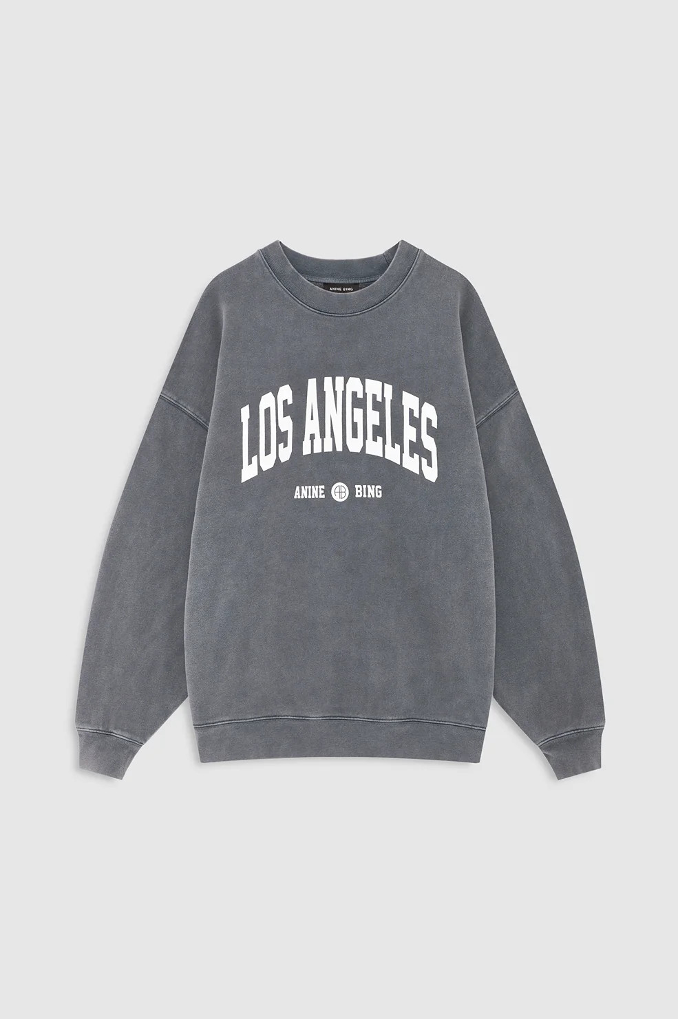Miles Sweatshirt Los Angeles University - Washed Grey | Anine Bing