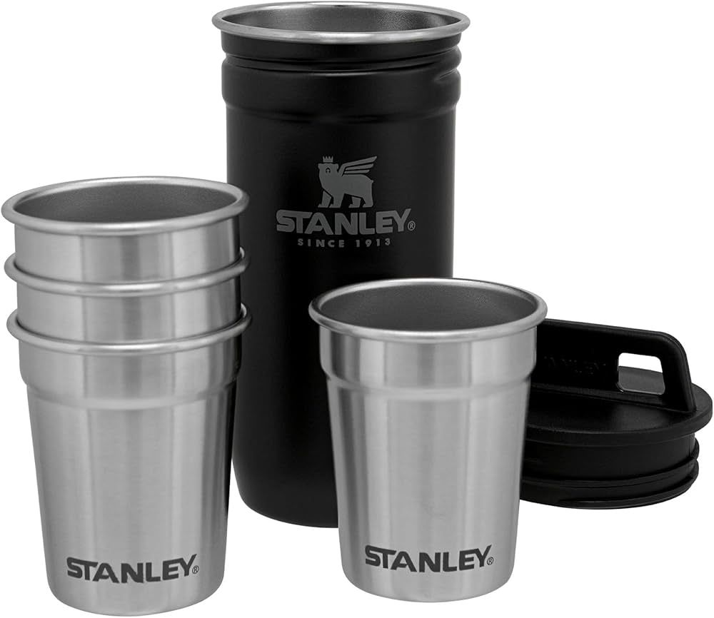 Stanley Adventure Nesting Shot Glass Set, 4 Stainless Steel Shot Glasses with Rugged Metal Travel... | Amazon (US)