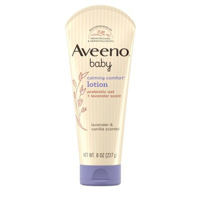 Aveeno Baby Calming Comfort Moisturizing Body Lotion - Lavender & Vanilla Scents - 8oz | Target