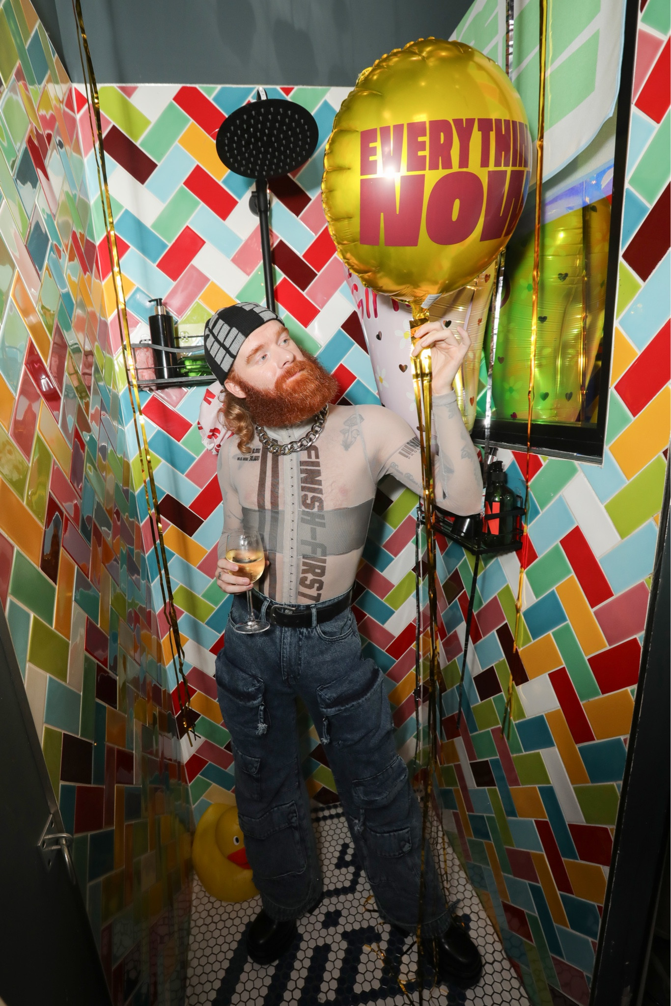 Knitted beanie, patterned mesh fitted top, long sleeve printed top, front pocket cargo jeans, asos, Steve Madden platform heeled boots 

#LTKSeasonal #LTKmens #LTKstyletip