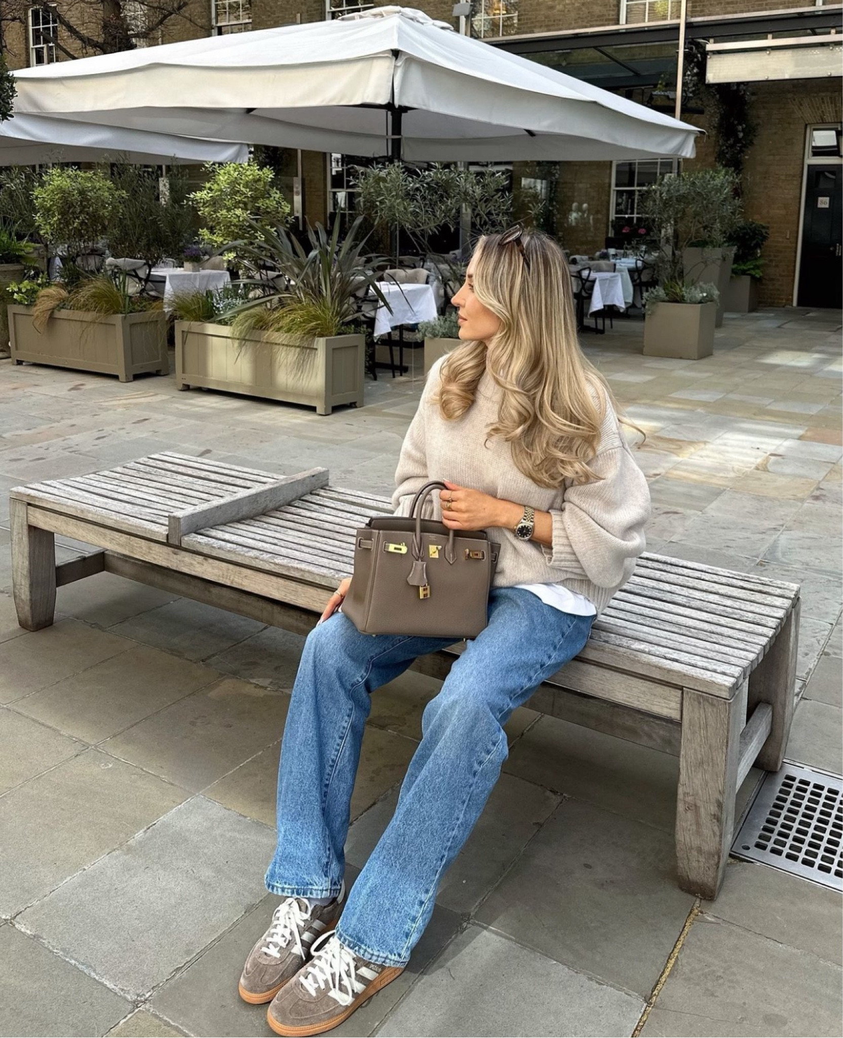 Neutral layers for this unpredictable transitional weather 🌦️ gorgeous Cos cashmere jumper, old season but they have released it in black and grey! Styled with my signature blue jeans, white tee and Adidas 

#FashionMonth #LTKstyletip #LTKautumn