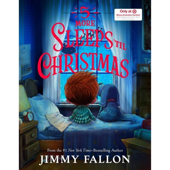 5 More Sleeps ‘til Christmas - Target Exclusive Edition 2021 by Jimmy Fallon (Board Book) | Target