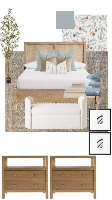 Modern Coastal bedroom 

#LTKSeasonal #LTKstyletip #LTKhome