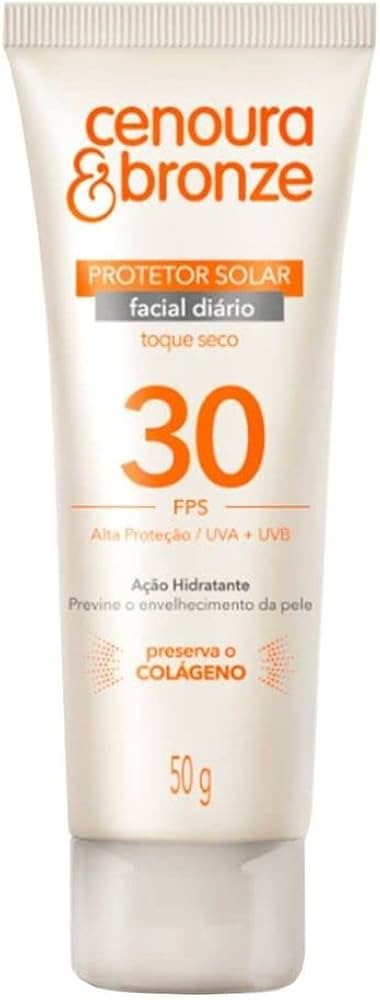 Protetor Solar Facial Cenoura & Bronze Fps 30 50G | Amazon (BR)