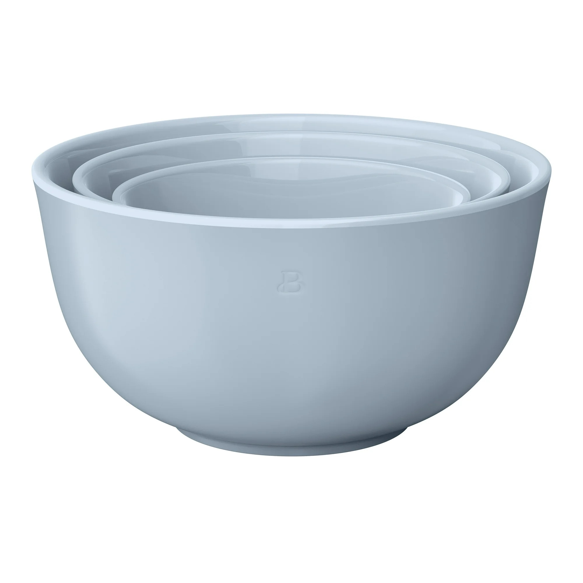 Beautiful 3-Piece Stoneware Nesting Mixing Bowl Set, Cornflower Blue by Drew Barrymore | Walmart (US)