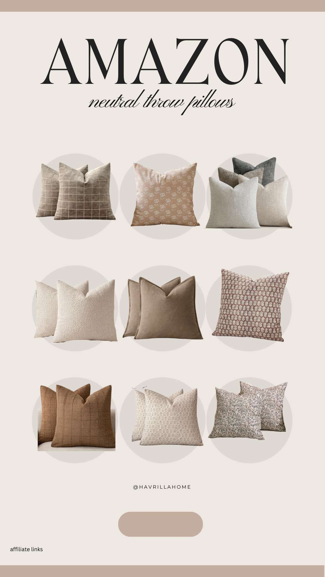 Amazon neutral throw pillows, beige throw pillows, neutral pillow covers, textured throw pillows, neutral couch pillows, neutral bed pillows, modern neutral pillows, organic modern pillows, brown beige pillows, neutral living room pillows, neutral bedroom pillows, amazon throw pillows, affordable neutral pillows 

 #LTKFindsUnder50

#LTKHome