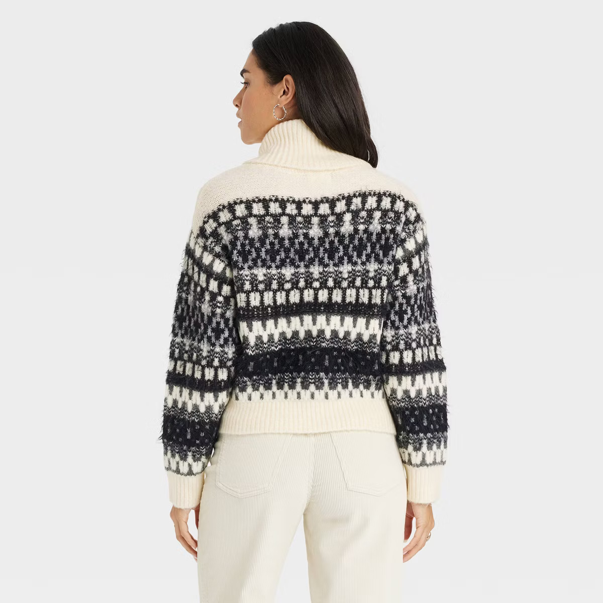 Women's Turtleneck Pullover Sweater - Universal Thread™ Jacquard | Target