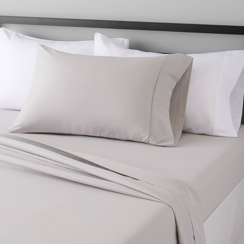Amazon Basics Lightweight Super Soft Easy Care Microfiber 3-Piece Bed Sheet Set with 14-Inch Deep... | Amazon (US)